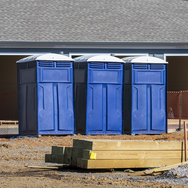 what is the expected delivery and pickup timeframe for the porta potties in Leicester